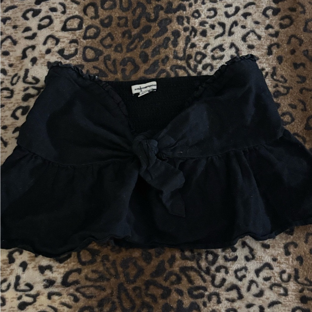 American Eagle Crop Top With Tie In Front